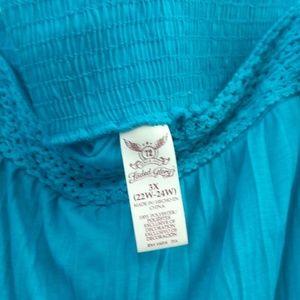 Brand New! Turquoise Faded Glory Maxi Skirt! 3x!